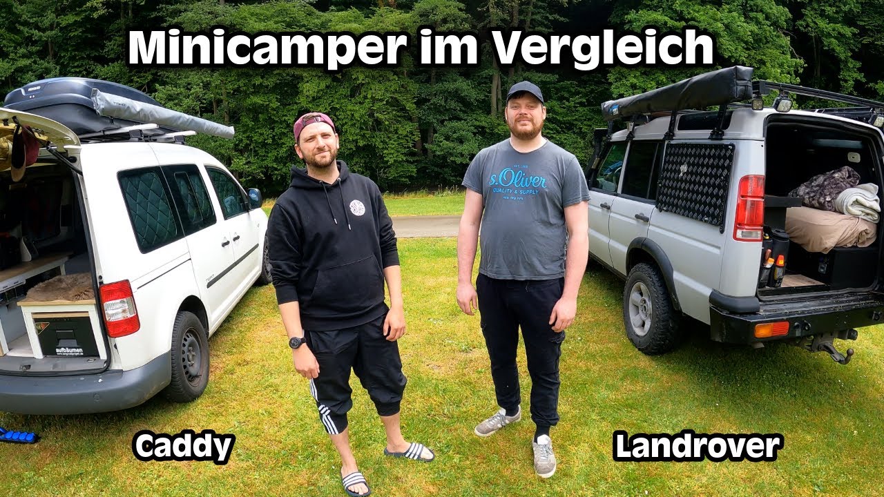 Minicamper im Vergleich Teil 1 - [VW Caddy vs. Landrover Discovery] #minicamper #vanlifegermany