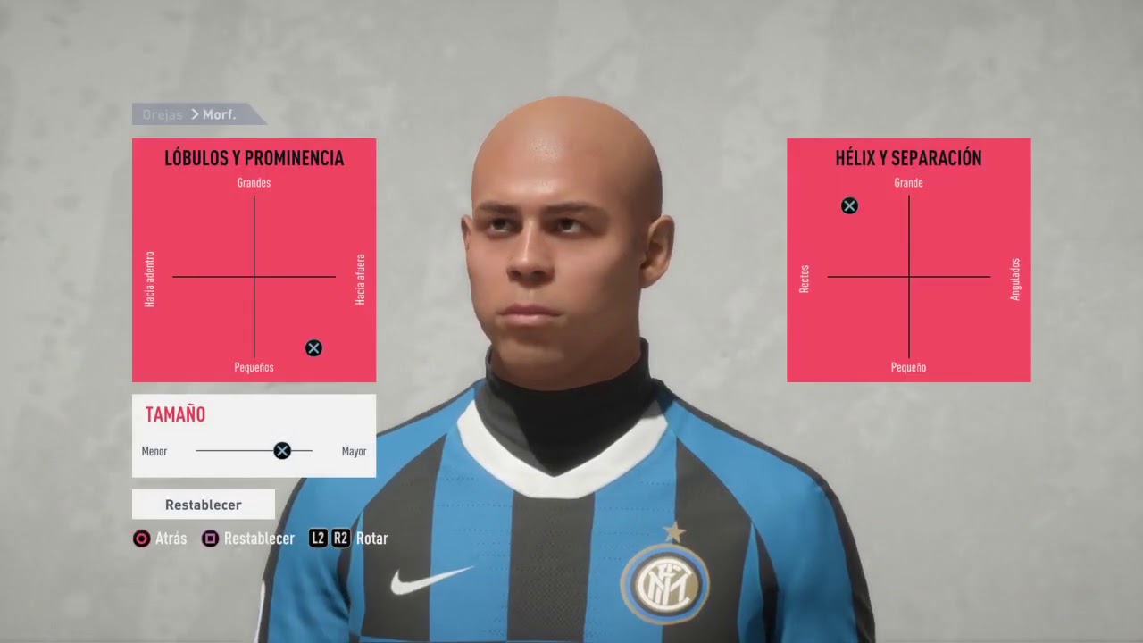 RONALDO NAZARIO FACE FIFA 20 VIRTUAL PRO LOOKALIKE