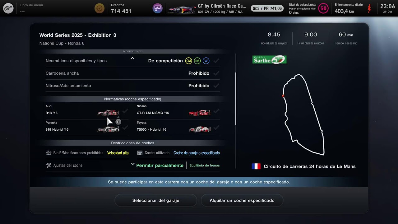 Gran Turismo 7 Clasificatoria World Series Nations Cup Exhibition 3  Ronda 5 Turno Tarde