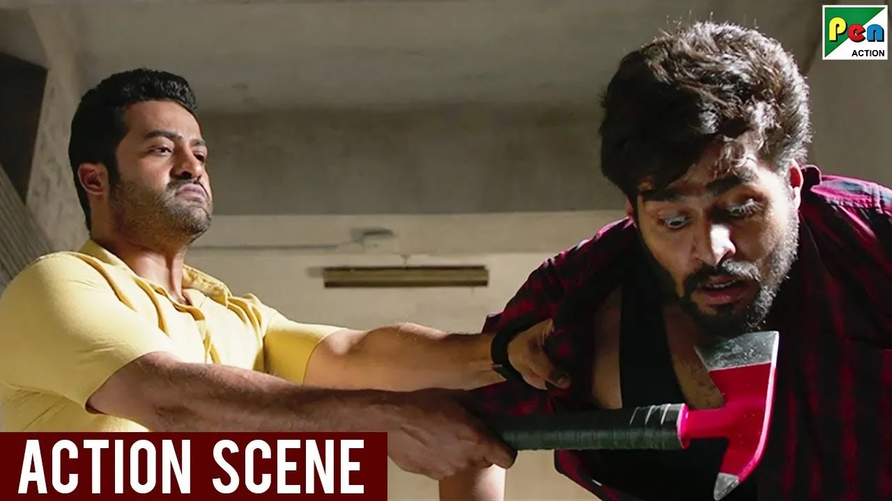 Jr. NTR's Revenge - Best Action Scene | Aravind Sametha | Jagapathi Babu | Hindi Dubbed Movie