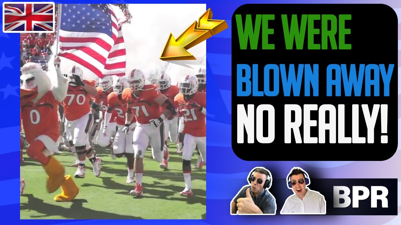 Best College Football Entrances Reaction - Brits React!