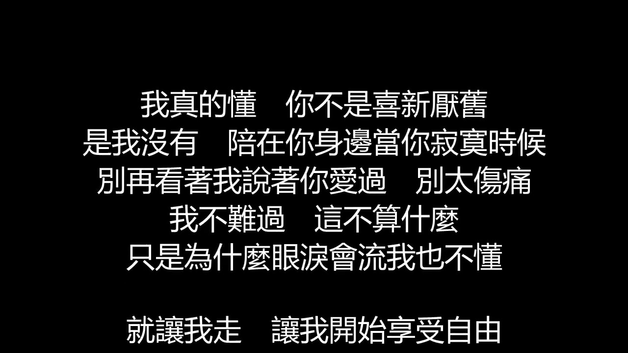 孫燕姿 - 我不難過(歌詞版)