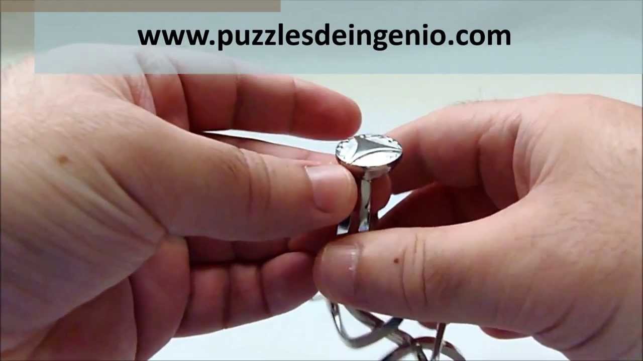 V&iacute;deo Soluci&oacute;n del Rompecabezas Puzzle de Metal Hanayama Cast Ring II Solution