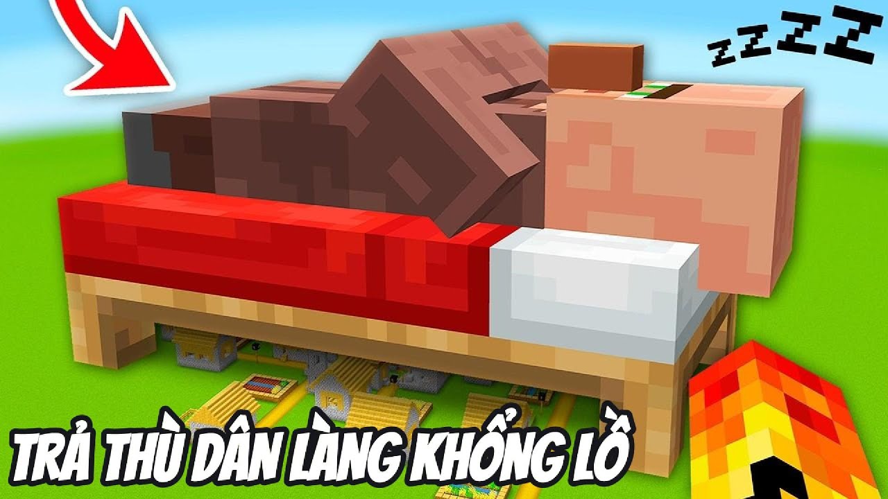 Thử Thách BIẾN THÀNH KHỔNG LỒ TRẢ THÙ TÊN DÂN LÀNG TO XÁC KHỐN NẠN Trong Minecraft Siêu Bất Ổn🤣