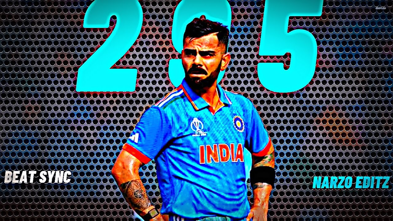Virat Kohli • 295 • Beat Sync • Virat Kohli Status •Must Watch•Narzo Editz