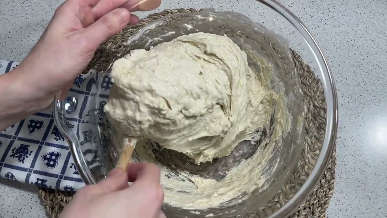 UJUTRO ZURIŠ POGAČA PREKO NOĆI,RUSTIČNA MEKA PAHULJASTA BEZ MJEŠENJA. RECEPT KOJI TREBAS 