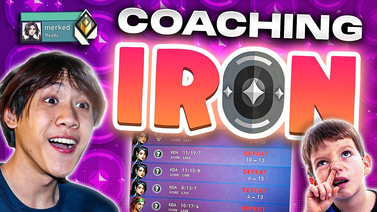 Я тренировал игрока Iron, который не смог выиграть ни одной игры.. (Valorant)