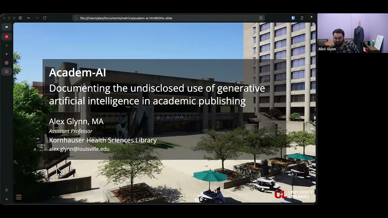 Academ-AI: documenting the undisclosed use of generative AI in academic publishing - Alex Glynn