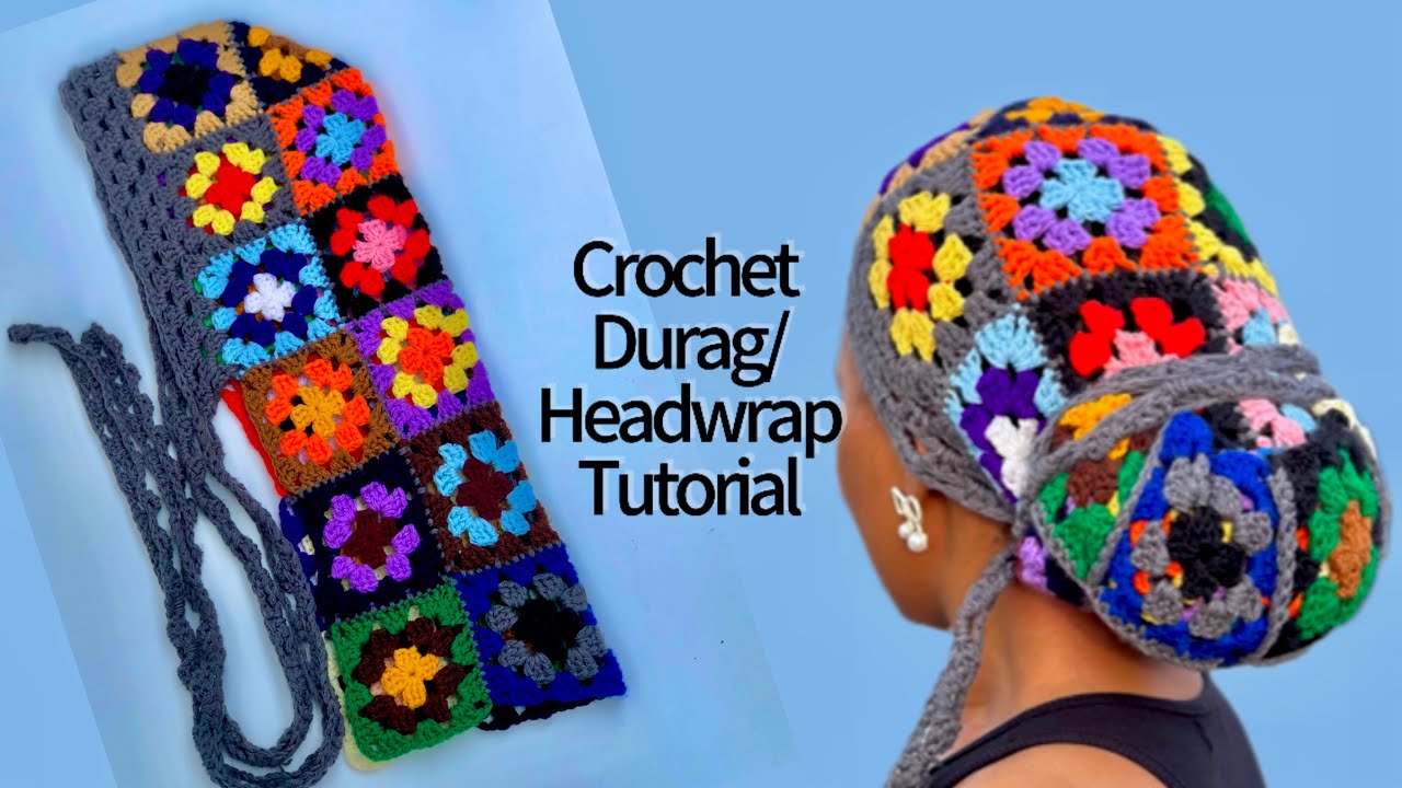 Easy Crochet Durag/Headwrap Tutorial || *Granny Square Inspired || Craftorria