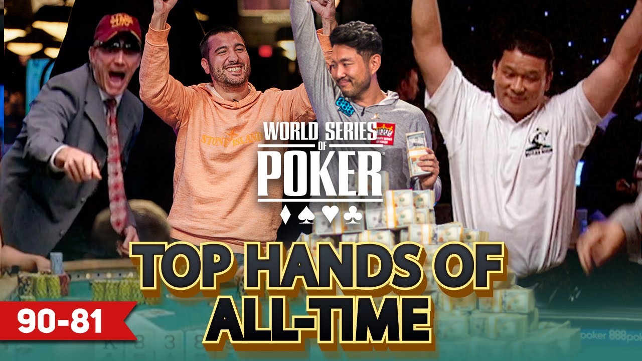 WSOP Top 100 Hands of All Time | 90-81 | Johnny Chan, John Cynn, Marcel Luske & Dario Sammartino