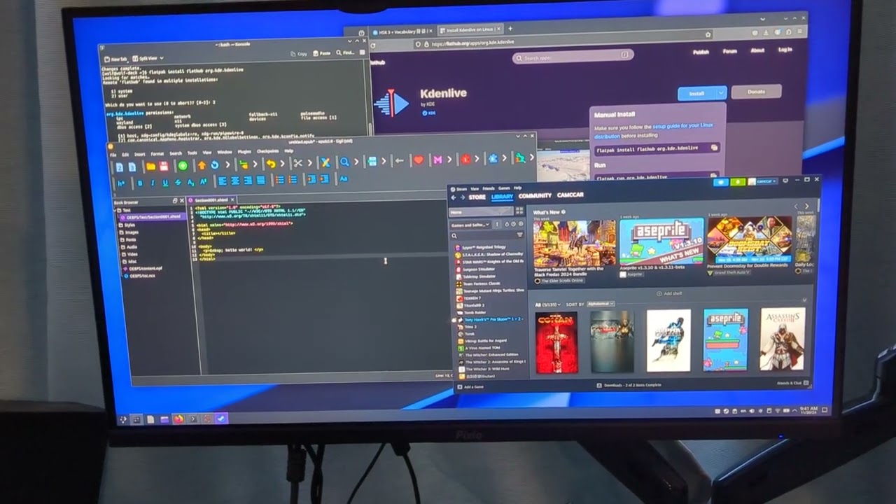 Arch Linux on the steam deck is awesome!