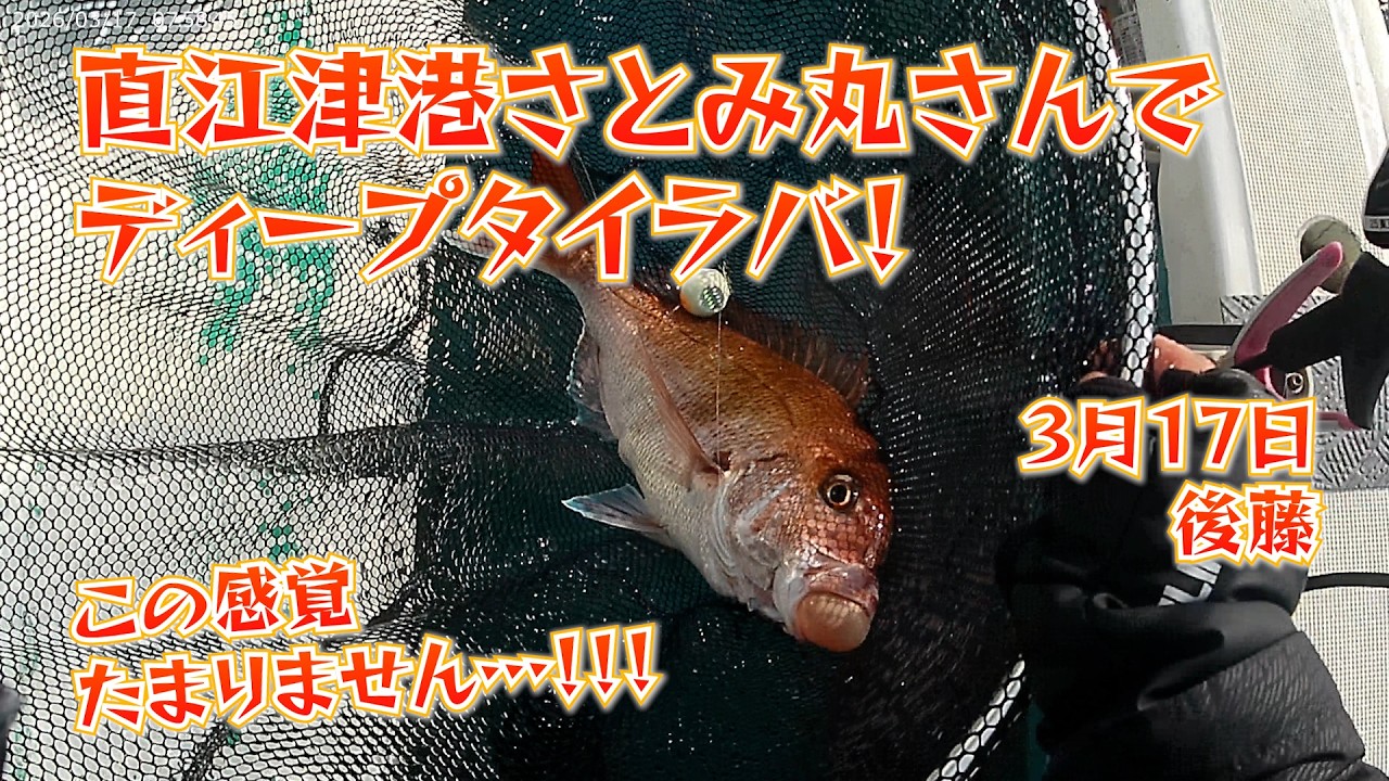 3 17 直江津港さとみ丸さんでディープタイラバ！