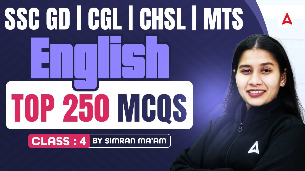 SSC GD English Preparation 2026 | SSC CGL, CHSL, MTS, GD English Class By Simran Ma'am #4