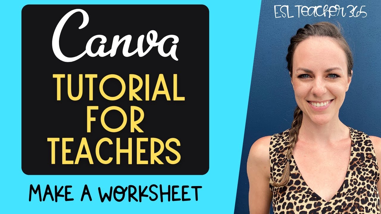Canva Tutorial for Teachers - How to Make a Worksheet on Canva
