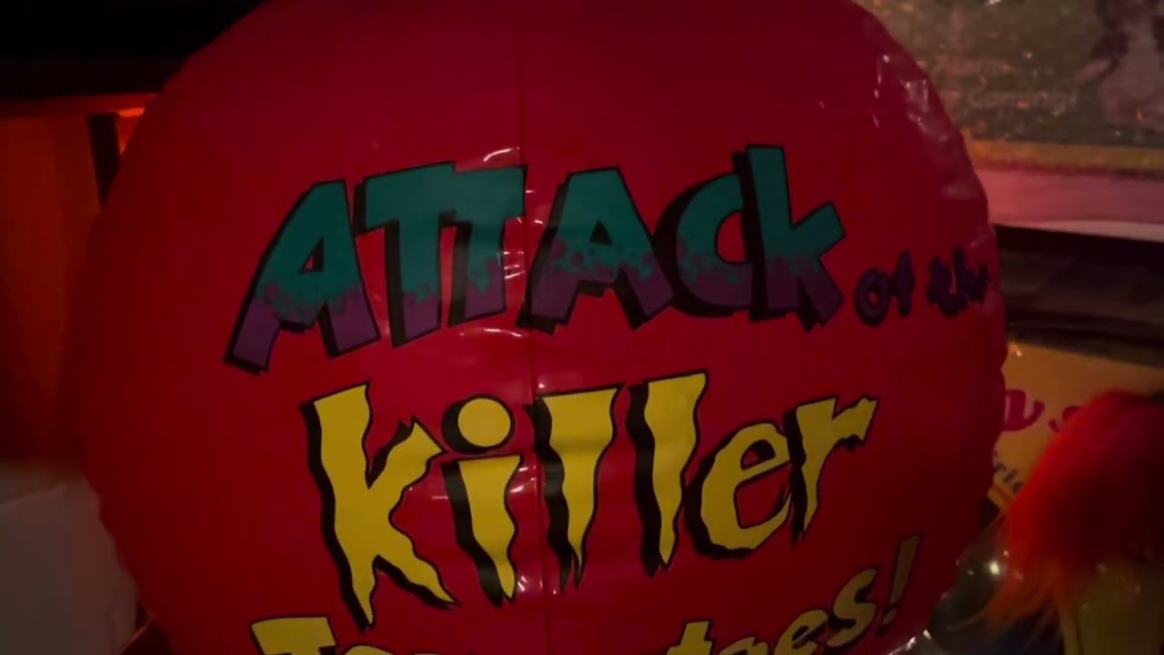 My ultra rare 1991 Attack Of The Killer Tomatoes video store blow-up