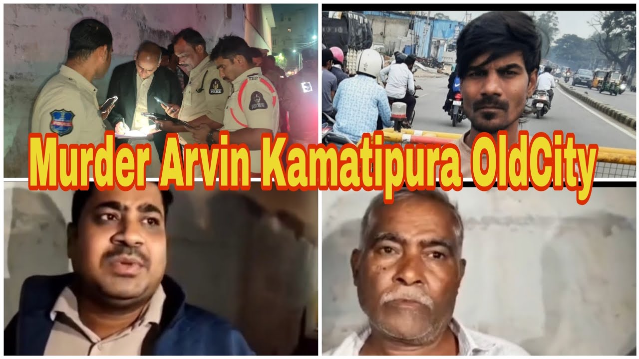 Murder of Arvind Kamatipura Police Station Limits oldcity Hyderabad.|| @News1Telangana 