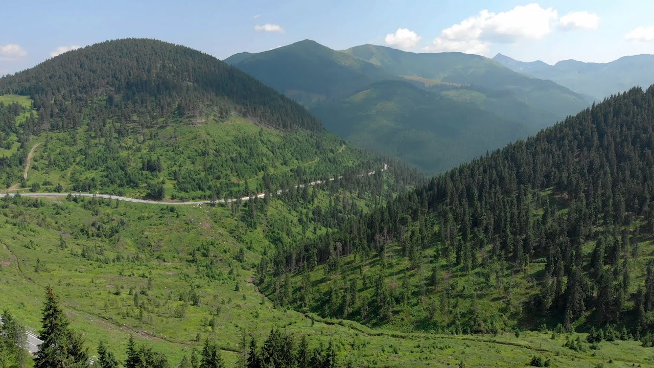 Prislop Pass Connecting Maramures and Bucovina by Drone | Romania | 4K