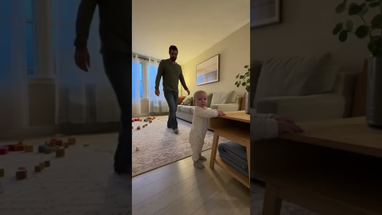 Baby FREEZES… Then Realizes Who It Is 😭