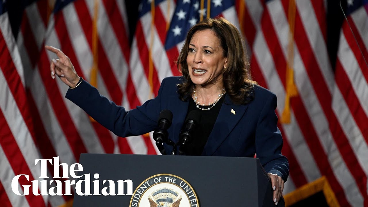 ‘I know Trump’s type': Kamala Harris tells rally of prosecuting predators and fraudsters