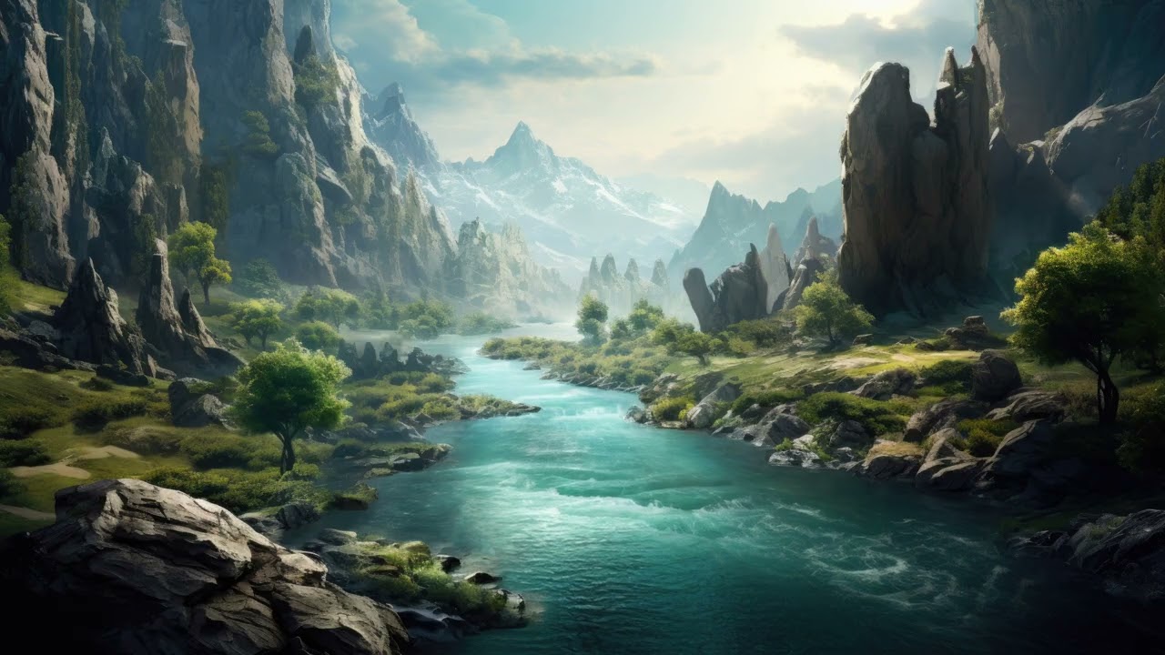 Relaxing Scenery with Calming Ambience #48 (Small River)