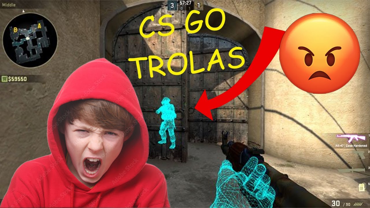 Trollinu draugas su wallhack per cs:go. Lietuviškai