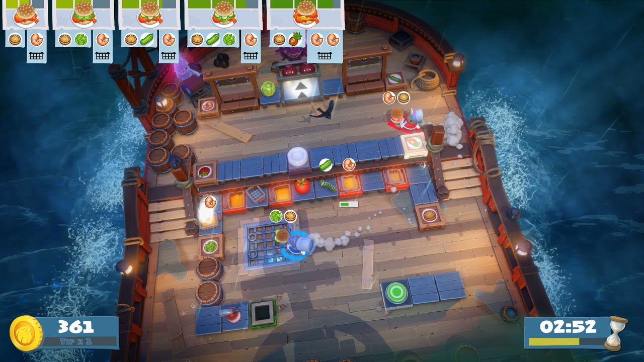 Overcooked! All You Can Eat (Ever Peckish Rises) 1-3 (2 Players) - 4 STARS