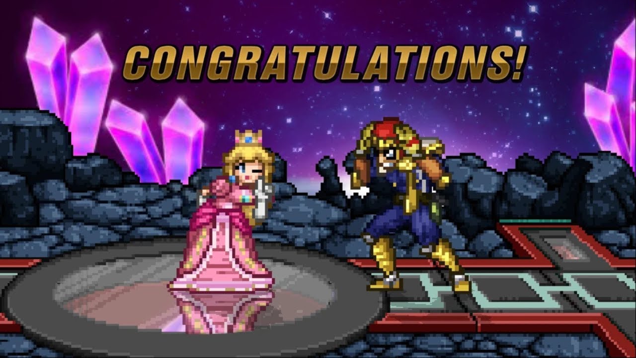 SSF2 Super Smash Flash 2 Princess Peach Classic Mode Perfect Run