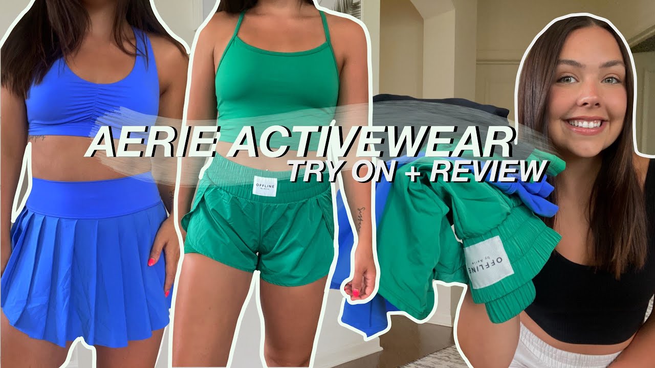 AERIE ACTIVEWEAR HAUL *summer 2022* | honest opinion, try on & review