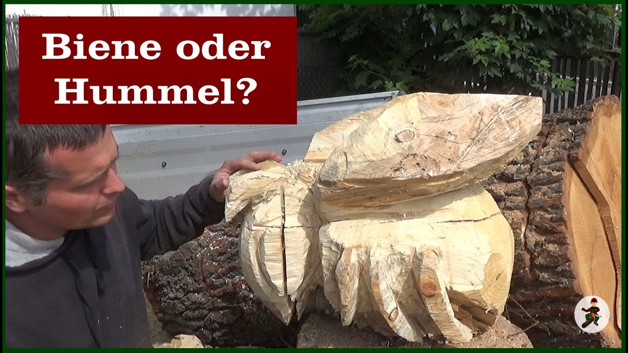 Biene schnitzen oder Hummel?
