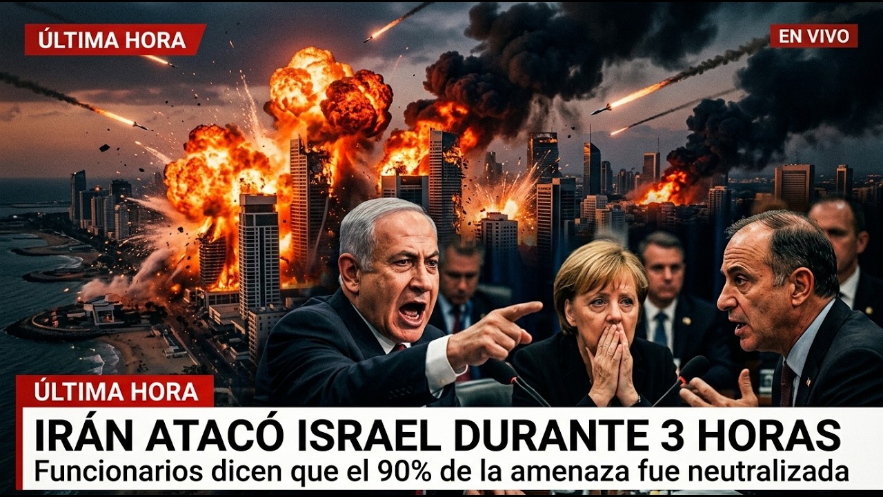 Irán atacó Israel durante 3 horas — funcionarios dicen que el 90% de la amenaza fue neutralizada