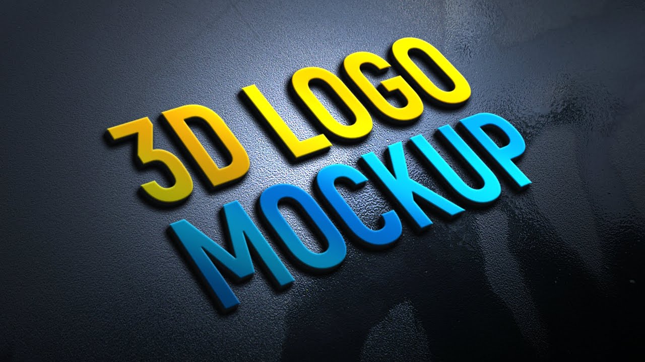 How to Make 3d Logo Mockup - Photoshop Tutorial
