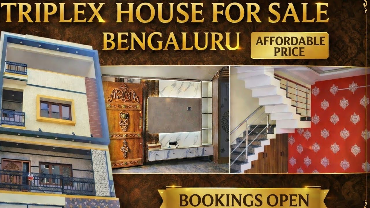 20×30 Triplex House for sale | Full furnished | BDA | Bengaluru 🏡