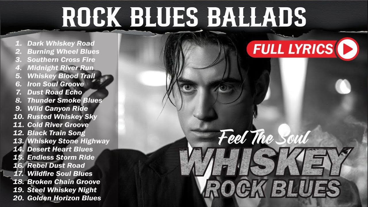 🥃 Whiskey Blues Rock 🍂 The Best of Classic Blues Songs | Relaxing Guitar & Soulful Rock Music