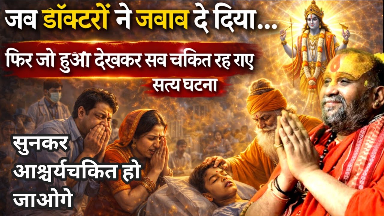 “जब डॉक्टरों ने जवाब दे दिया… फिर जो हुआ देखकर सब चकित रह गए | अद्भुत रोचक प्रसंग अवश्य सुने।#katha 