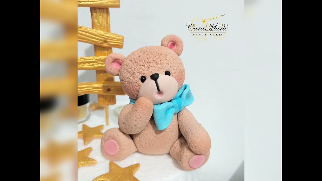 How to make a Fondant Teddy Bear cake topper