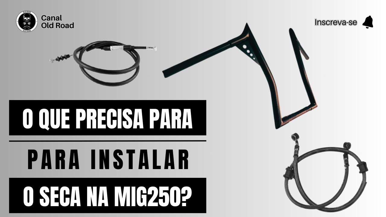 O QUE PRECISA PARA INSTALAR UM GUIDÃO NOVO NA MIRAGE?