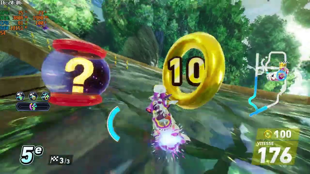 De retour! Avec un gameplay sonic racing crossworlds on  change pas.