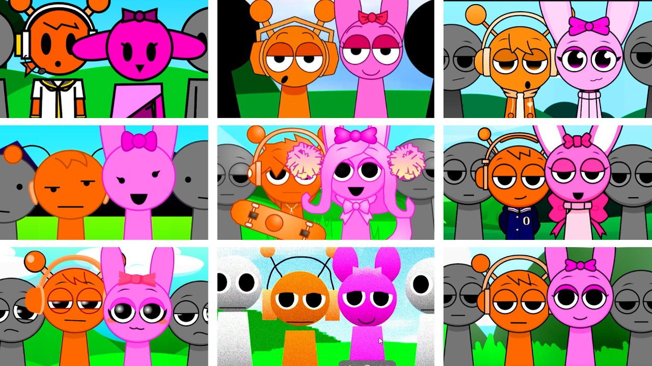 Sprunki - but OREN and Pinki in ALL Different Mods [Part 3]