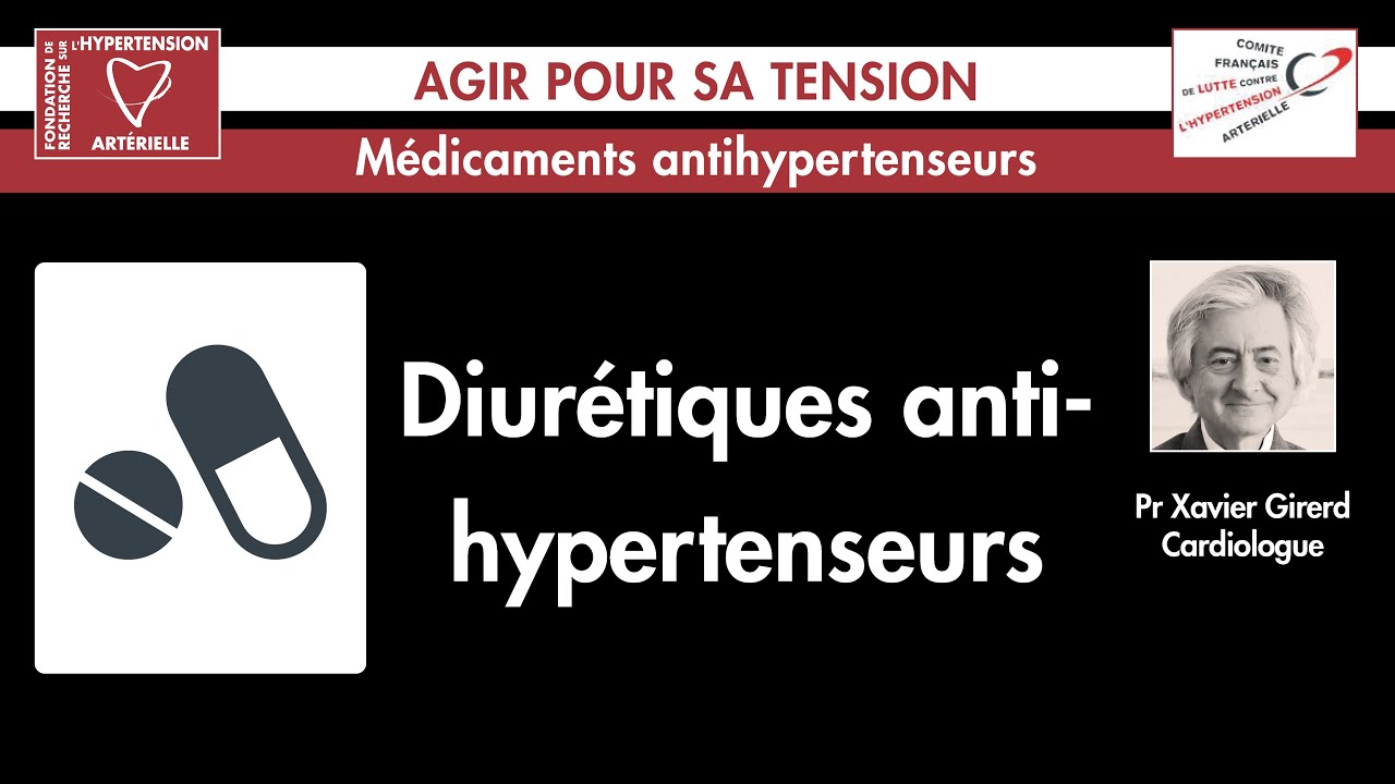 Diur&eacute;tiques anti-hypertenseurs #hypertension #agir #medicaments