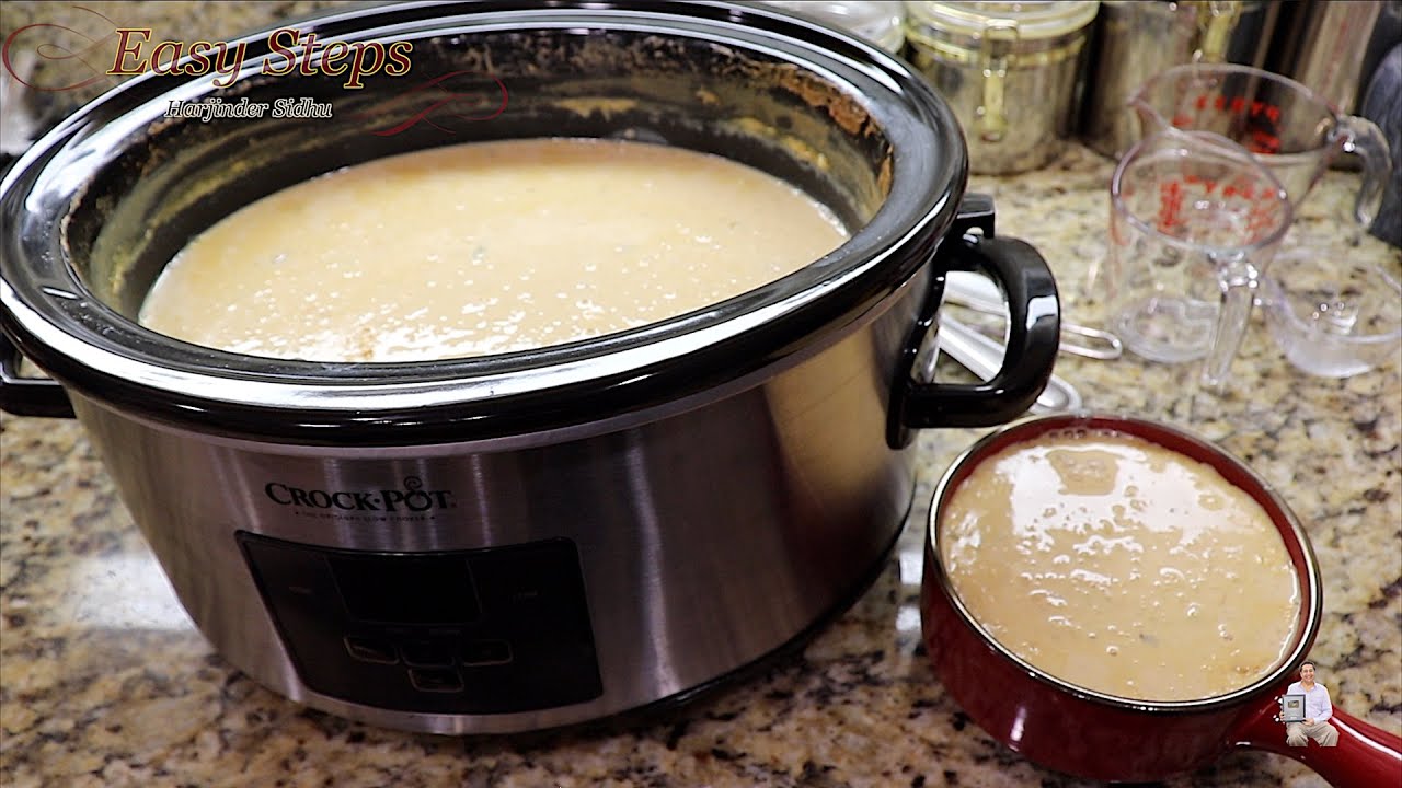 Crock Pot Rice Pudding | Punjabi Kheer in Crock Pot