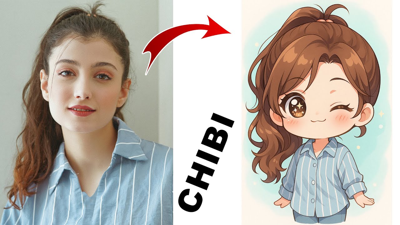 How to Turn Any PHOTO into a Cute CHIBI Anime Character