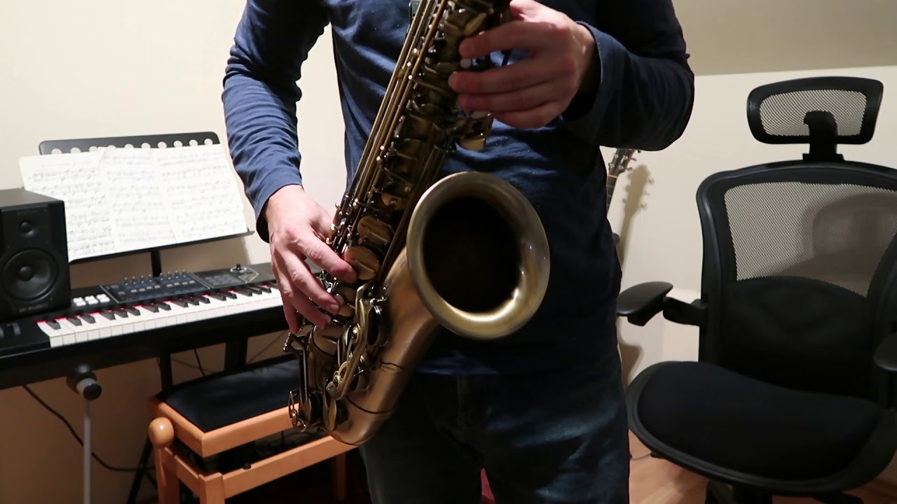 Saxofon pro začátečníky - stupnice C dur na tenor saxofon