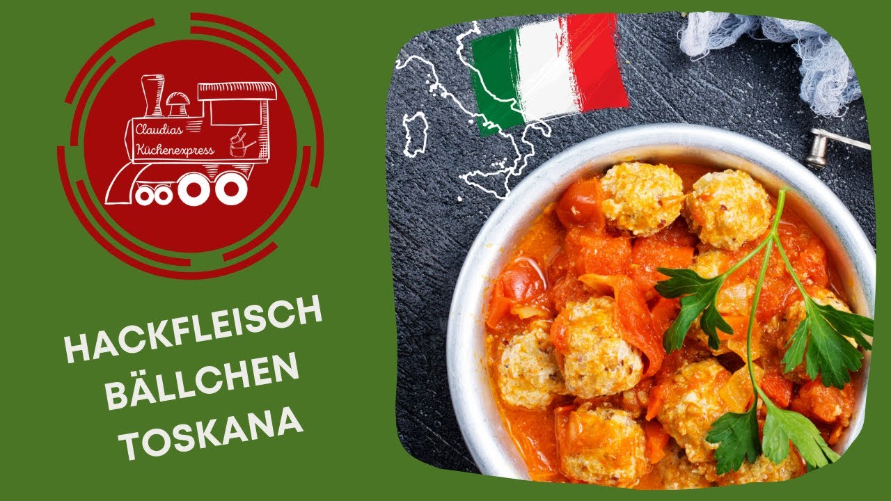 ⚡ Blitzrezept 🇮🇹 HACKFLEISCHBÄLLCHEN TOSKANA ... ITALIEN ...Thermomix® TM6,TM5, TM31