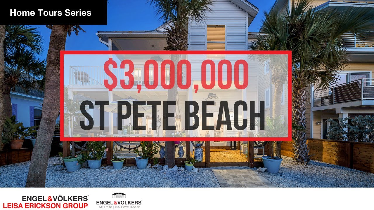 St. Pete Beach $3,000,000 Home Tour Right on the Beach!
