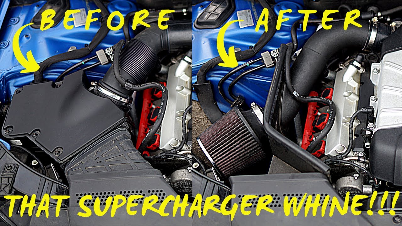 Fitting Open Filter Intake On Audi S4 S5 B8 Super charger whine !!