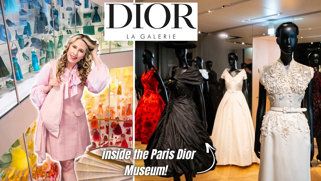 Inside LA GALERIE DIOR in PARIS | Tour the gorgeous museum and look at stunning gowns with me!