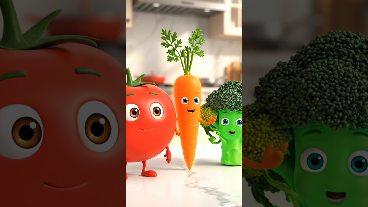 Learn Colors with Talking Vegetables! 🌈🥕 (Educational Animation)