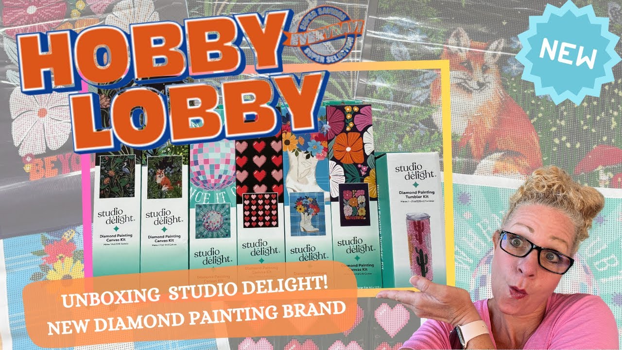 *НОВИНКА* Распаковка студийных алмазных картин Delight от Hobby Lobby