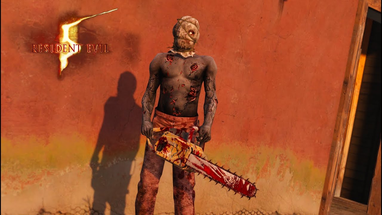 Chainsaw Majini from Resident Evil 5 for GTA 5.