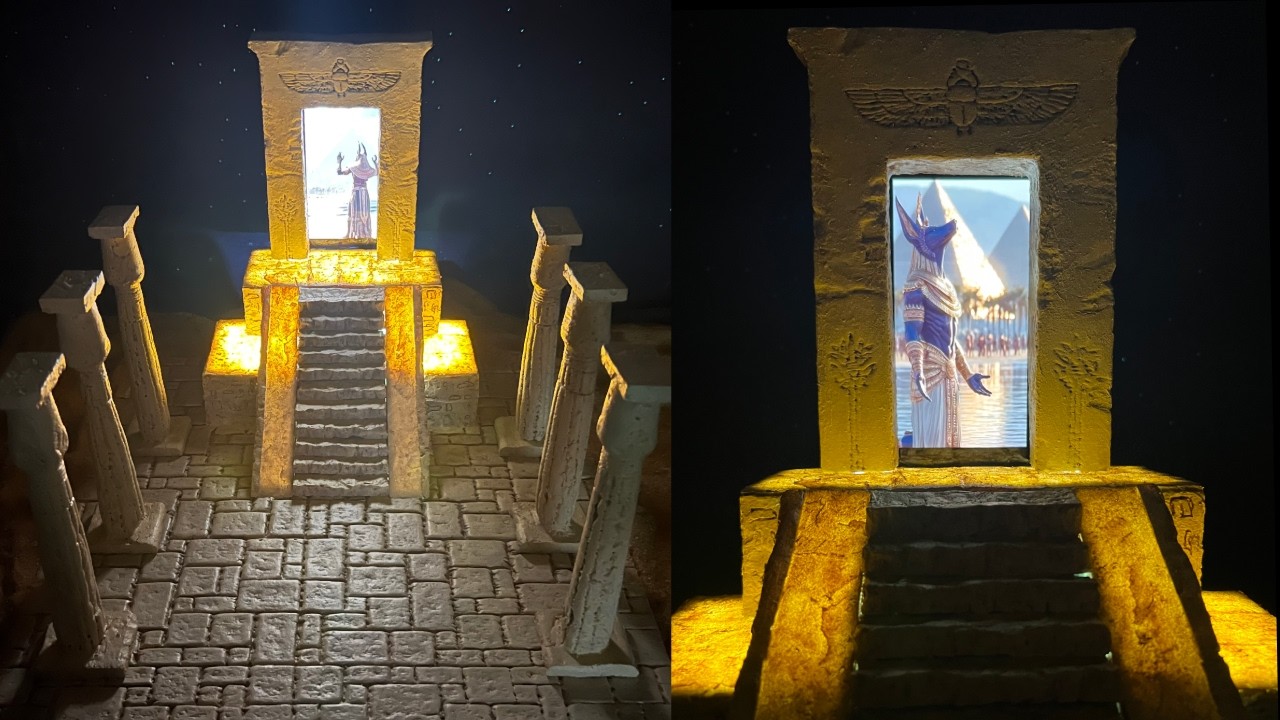 مجسم فرعوني للسفر عبر الزمن ⏳ | DIY Modular of a pharaonic time travel portal miniature ⏳